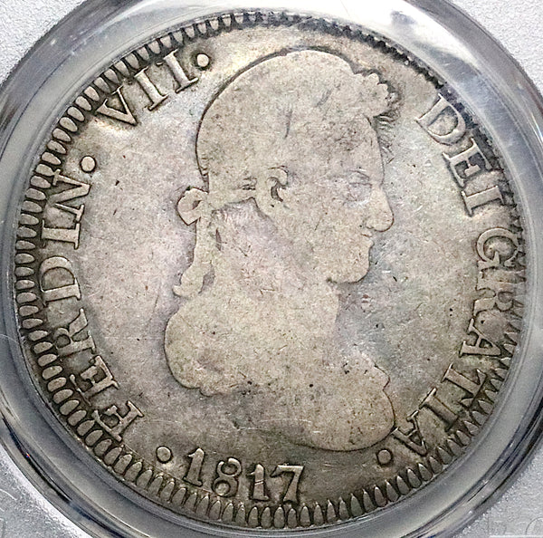 1817-Zs PCGS VF 20 Mexico 8 Reales War Independence Zacatecas Mint Silver Coin (25081403C)