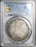 1817-Zs PCGS VF 20 Mexico 8 Reales War Independence Zacatecas Mint Silver Coin (25081403C)