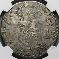 1817-Zs NGC VF 30 Mexico 8 Reales War Independence Zacatecas Mint Die Clash Error Coin (24051305C)