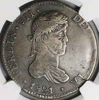 1821-D NGC VF 20 Mexico 8 Reales Durango War Independence Silver Coin (23052501D)