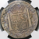 1821-D NGC VF Mexico 8 Reales Durango War Independence Silver Coin (26042203C)