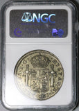 1821 Zs NGC AU 55 Mexico 8 Reales Zacatecas War Independence Coin (25050902C)