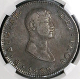 1822-Mo NGC XF 45 Mexico Iturbide Silver 8 Reales Empire Coin KM-304 (23080401C)