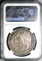 1825-Do NGC UNC Mexico 8 Reales Durango No Period Rare Silver Coin (24030901C)