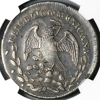 1825-Do NGC VF Mexico 8 Reales Durango Dot Mexicana Silver Coin (23122801C)