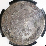 1825-Mo NGC AU Mexico 8 Reales Cap Rays Scarce Silver Dollar Coin (25110501C)