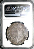 1825-Mo NGC AU Mexico 8 Reales Cap Rays Scarce Silver Dollar Coin (25110501C)