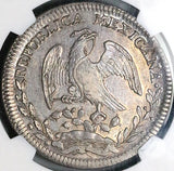 1826-Do NGC AU 55 Mexico 8 Reales Durango Mint Rare Cap Rays Silver Coin (26022701C)