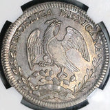 1826-Do NGC AU 55 Mexico 8 Reales Durango Mint Rare Cap Rays Silver Coin (26022701C)