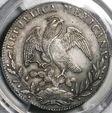 1827-Zs PCGS AU Mexico 8 Reales Zacatecas Rare Cap Rays Silver Coin  (25102902C)