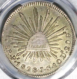 1828-Pi PCGS XF 45 Mexico 8 Reales Potosi Mint Rare Cap Rays Coin (26022803C)