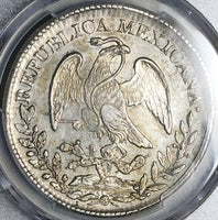 1829-Pi PCGS AU Mexico 8 Reales Potosi Mint Rare Cap Rays Silver Coin (24122001D)