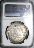 1829-Zs OV NGC AU 53 Mexico 8 Reales Zacatecas Mint Rare Silver Coin POP 2/2 (23072801C)