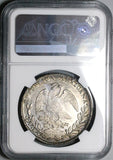 1829-Zs OV NGC AU 53 Mexico 8 Reales Zacatecas Mint Rare Silver Coin POP 2/2 (23072801C)