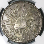 1830-Go NGC XF 40 Mexico 8 Reales Guanajuato Mint Single Dot Silver Coin (23101301C)