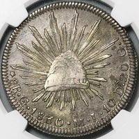 1830-Go NGC XF 40 Mexico 8 Reales Guanajuato Mint Single Dot Scarce Silver Coin (23101301C)