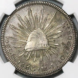 1830-Go NGC XF 40 Mexico 8 Reales Guanajuato Mint Single Dot Scarce Silver Coin (23101301C)