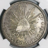 1830-Go NGC XF 40 Mexico 8 Reales Guanajuato Mint Single Dot Scarce Silver Coin (23101301C)