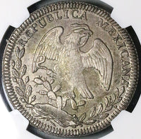 1830-Go NGC XF 40 Mexico 8 Reales Guanajuato Mint Single Dot Scarce Silver Coin (23101301C)