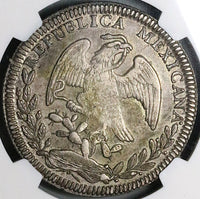 1830-Go NGC XF 40 Mexico 8 Reales Guanajuato Mint Single Dot Scarce Silver Coin (23101301C)