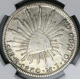 1830-Go NGC XF Mexico 8 Reales Guanajuato Single Dot Scarce Silver Coin (25041201C)