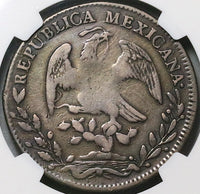1830-Mo NGC VF Mexico 8 Reales Cap Rays Scarce Silver Coin (24040601C)
