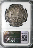 1830-Mo NGC VF Mexico 8 Reales Cap Rays Scarce Silver Coin (24040601C)
