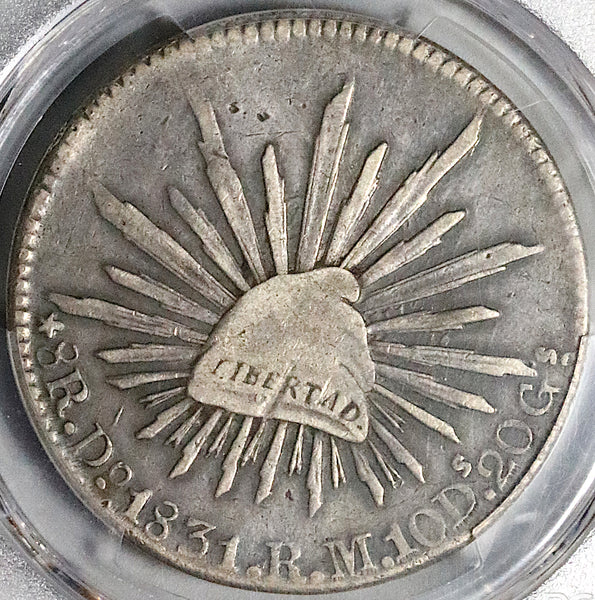 1831-Do PCGS VF 30 Mexico 8 Reales Durango Mint Error Silver Coin (24061501C)