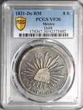1831-Do PCGS VF 30 Mexico 8 Reales Durango Mint Error Silver Coin (24061501C)