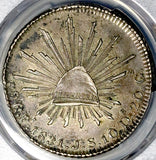 1831-Pi JS PCGS AU 53 Mexico 8 Reales Potosi Mint Scarce Silver Coin POP 2/1 (26061203C)