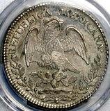 1831-Pi JS PCGS AU 53 Mexico 8 Reales Potosi Mint Scarce Silver Coin POP 2/1 (26061203C)