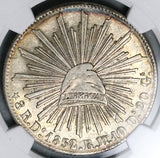 1832/1-Do NGC AU 53 Mexico 8 Reales Durango Mint Scarce Silver Coin POP 1/3 (25041902C)