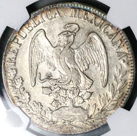 1832/1-Do NGC AU 53 Mexico 8 Reales Durango Mint Scarce Silver Coin POP 1/3 (25041902C)