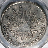 1832-Mo PCGS XF 45 Mexico 8 Reales Cap Rays Scarce Silver Dollar Coin (25072001C)