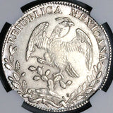 1833-Mo MJ NGC MS 62 Mexico City 8 Reales Rare Silver Coin POP 2/5 (24070102C)