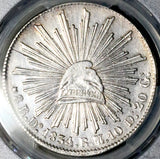 1834-Do RM/L PCGS AU Mexico 8 Reales Durango Mint Rare Silver Coin (26082703C)