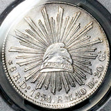 1834-Do RM/L PCGS AU Mexico 8 Reales Durango Mint Rare Silver Coin (26082703C)