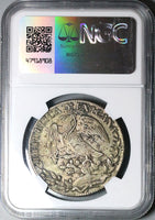 1834-Go NGC AU Mexico 8 Reales Guanajuato Mint Cap Rays Silver Coin (24082301C)