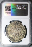 1834-Go NGC AU Mexico 8 Reales Guanajuato Mint Cap Rays Silver Coin (24082301C)