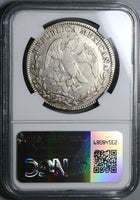 1834-Mo NGC VF Mexico 8 Reales Cap Rays Scarce Silver Coin (24040602C)