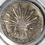 1834-Ga PCGS VF 30 Mexico 8 Reales Guadalajara Scarce Cap Rays Silver Coin POP 2/0 (26033001D)