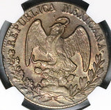 1835/3/1-Do NGC AU 58 Mexico 8 Reales Durango Rare Silver Coin POP 2/1 (23091601C)