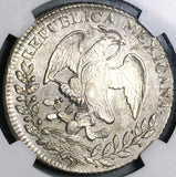 1835-Pi NGC AU 55 Mexico 8 Reales 8R Rare Potosi Mint Silver Coin (25040201D)