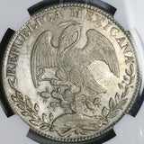 1836-Go NGC UNC Mexico 8 Reales Guanajuato Die Clash Mint Error Silver Coin (26052301D)