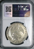 1836-Go NGC UNC Mexico 8 Reales Guanajuato Die Clash Mint Error Silver Coin (26052301D)
