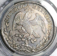 1836-Mo MF/ML PCGS XF 45 Mexico 8 Reales Rare Cap Rays Silver Coin POP 1/0 (25092301C)