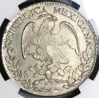 1836-Pi NGC MS 61 Mexico Silver 8 Reales Potosi Mint Scarce 8Rs Coin (24032501C)