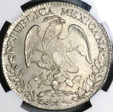 1836-Pi NGC MS 61 Mexico Silver 8 Reales Potosi Mint Scarce Coin (24032501C)