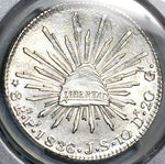1836-Pi PCGS UNC Mexico 8 Reales Potosi Mint Scarce 8Rs Silver Coin (25032702C)