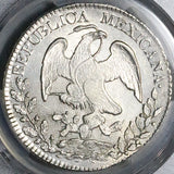1836-Pi PCGS UNC Mexico 8 Reales Potosi Mint Scarce 8Rs Silver Coin (25032702C)
